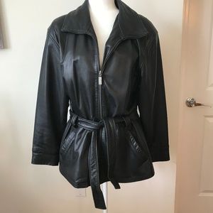 Kenneth Cole Reaction Leather Coat